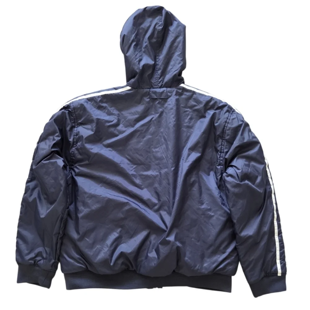 Y2K Wilson Reversible Windbreaker Track Jacket Mens XL Blue Gray VTG Full-zip‎